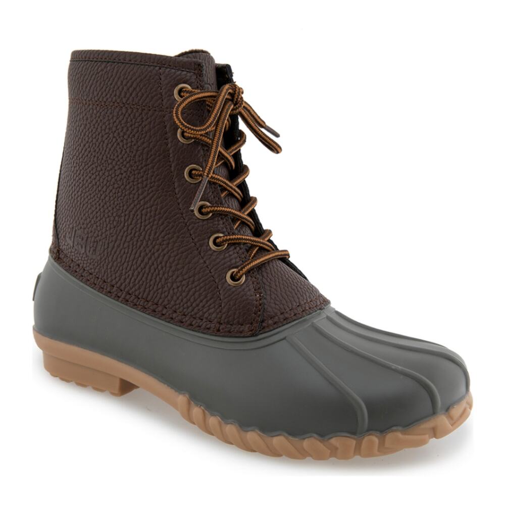 JBU Maine Men's Dark Brown Waterproof Duck Boots Fleece Lined Size 8